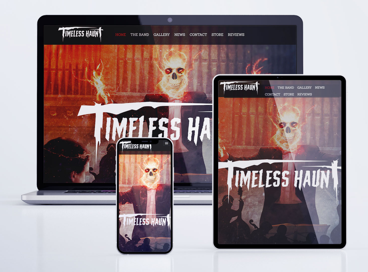 Baltimore Web Design Timeless Haunt responsive designed website