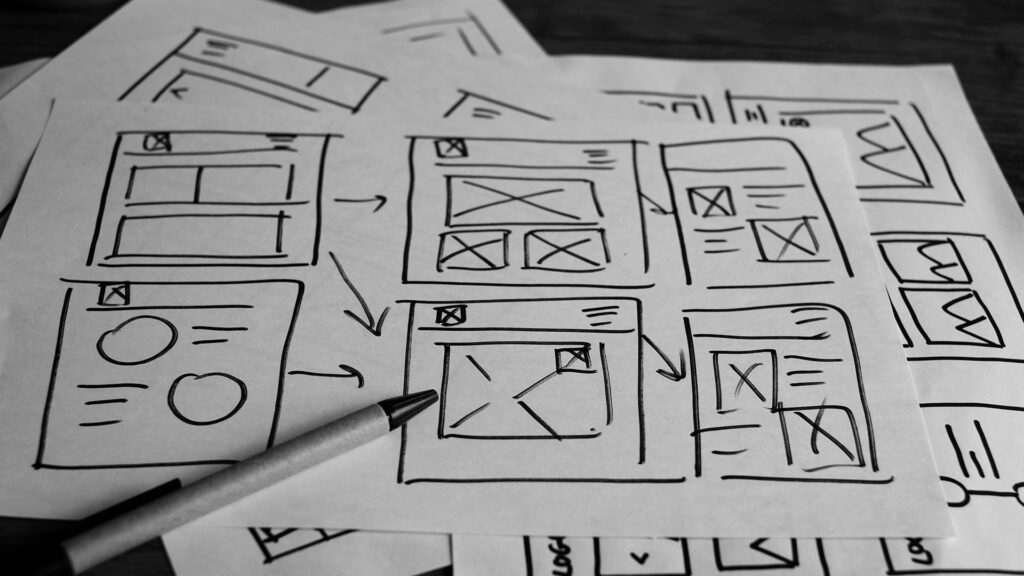 Baltimore Web and User Experience Design Wireframes