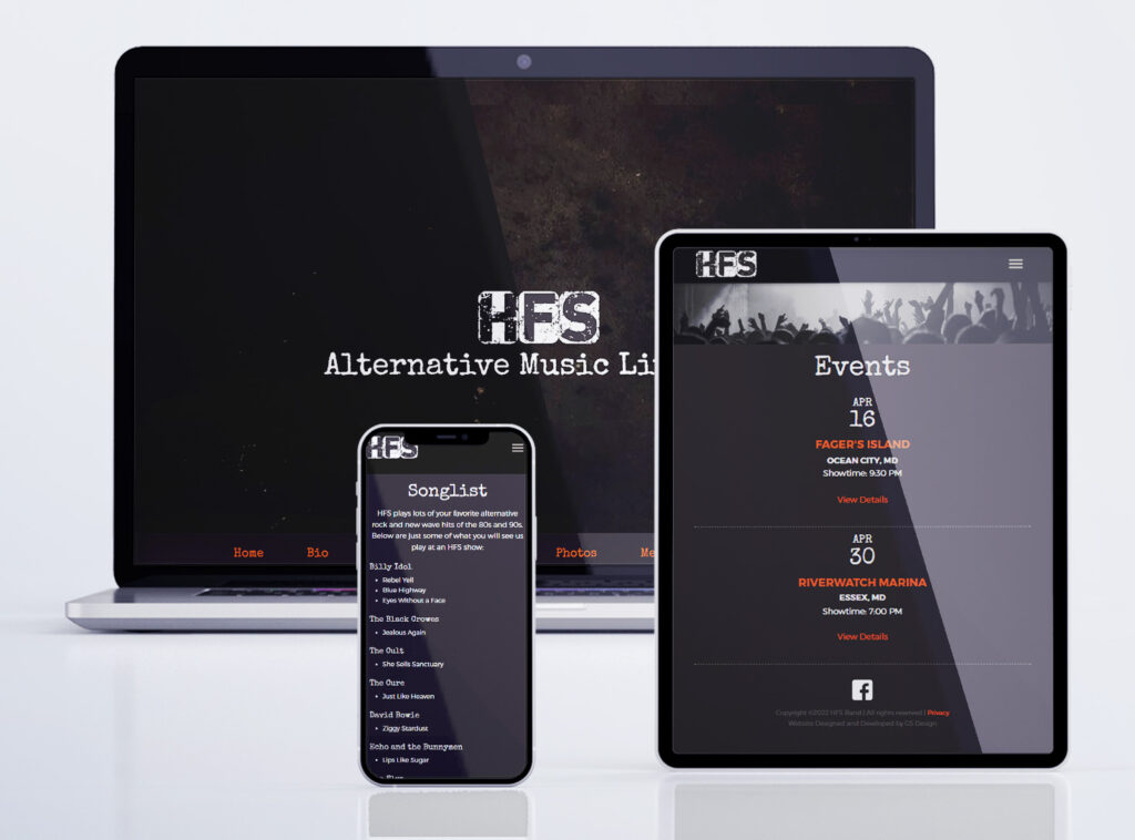 Baltimore Web Design HFS responsive designed website